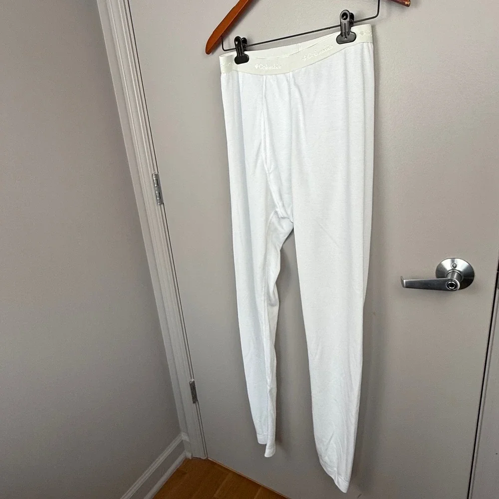 Columbia Sportswear Omni-Dry Thermal Pants Men's XL White Base‎ Layer Long Johns